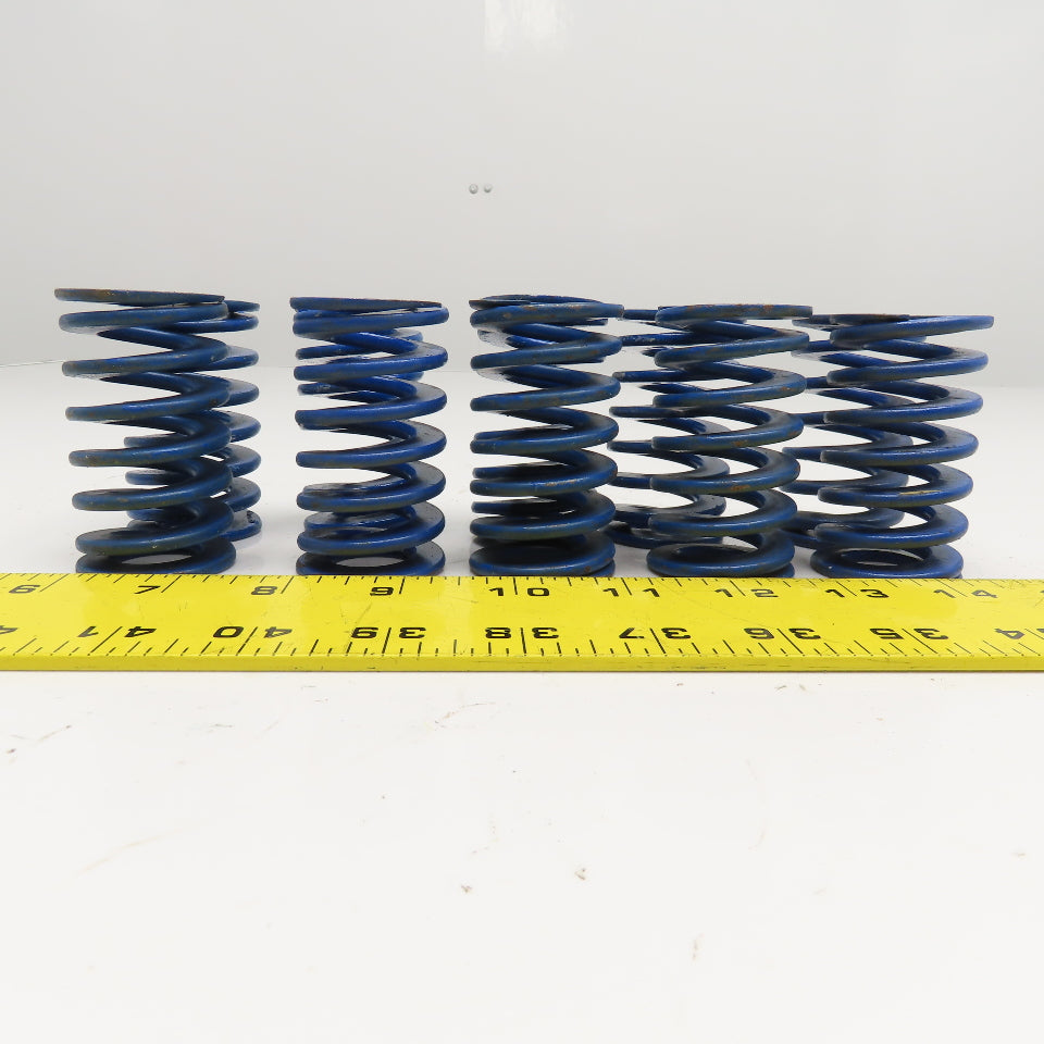 3/4" x 1-1/2" Flat Wire Compression Blue Die Spring 2.600 OAL Lot Of 10