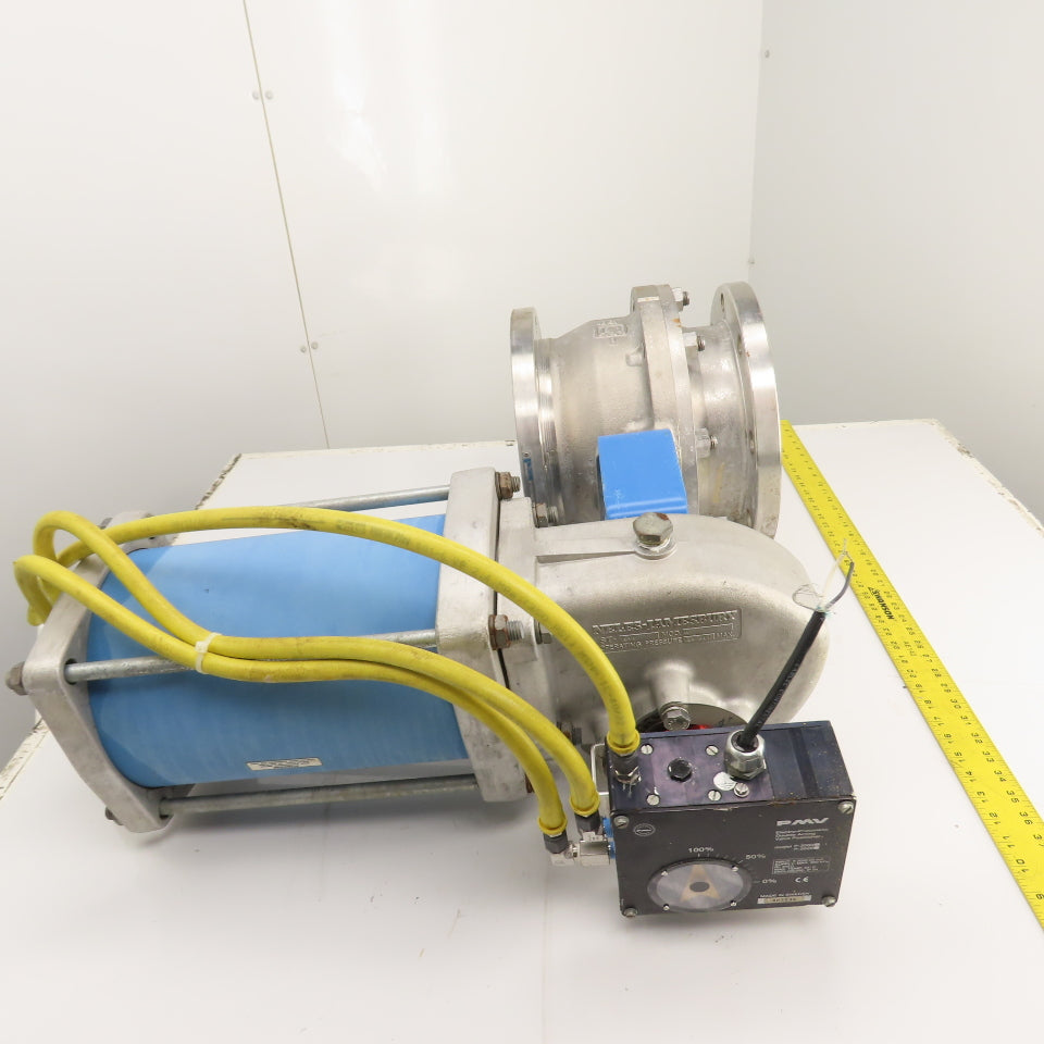 Neles-Jamesbury 7150313600XTZ2 8" 316SS Stainless Pneumatic Flanged Valve 275PSI