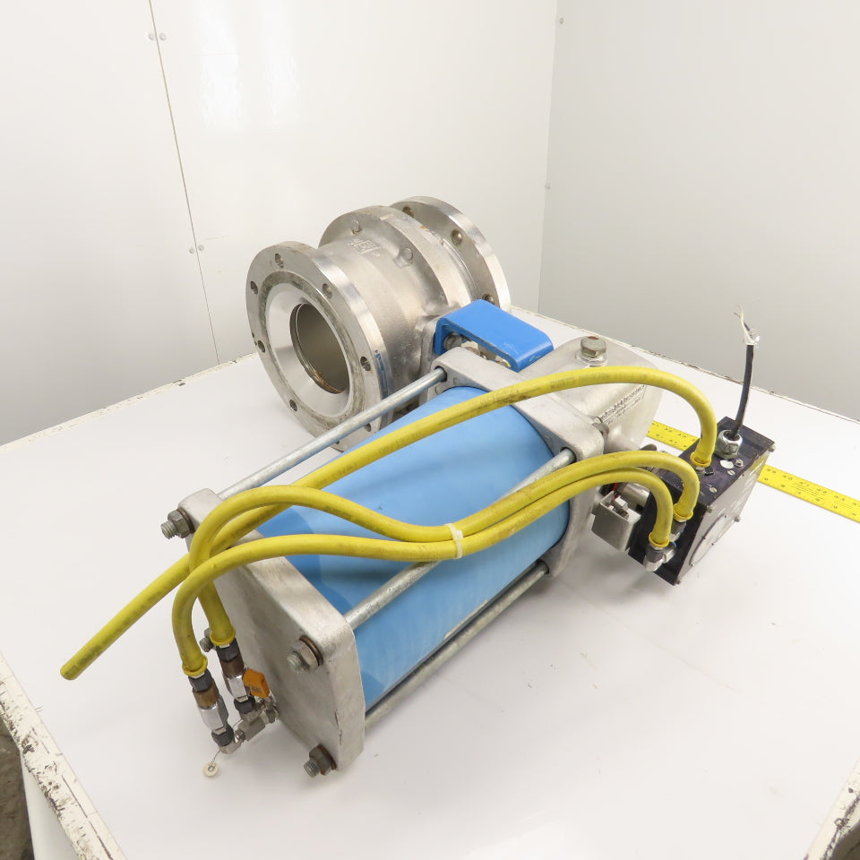 Neles-Jamesbury 7150313600XTZ2 8" 316SS Stainless Pneumatic Flanged Valve 275PSI