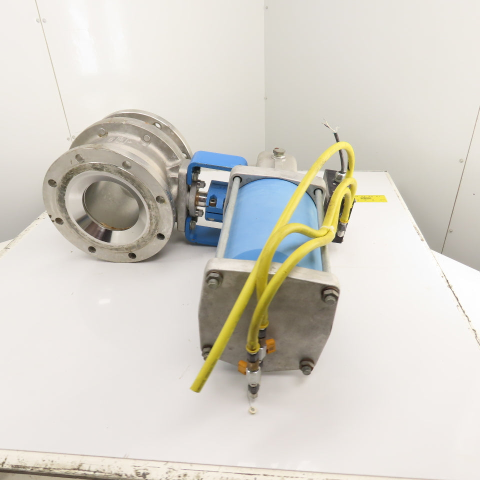 Neles-Jamesbury 7150313600XTZ2 8" 316SS Stainless Pneumatic Flanged Valve 275PSI