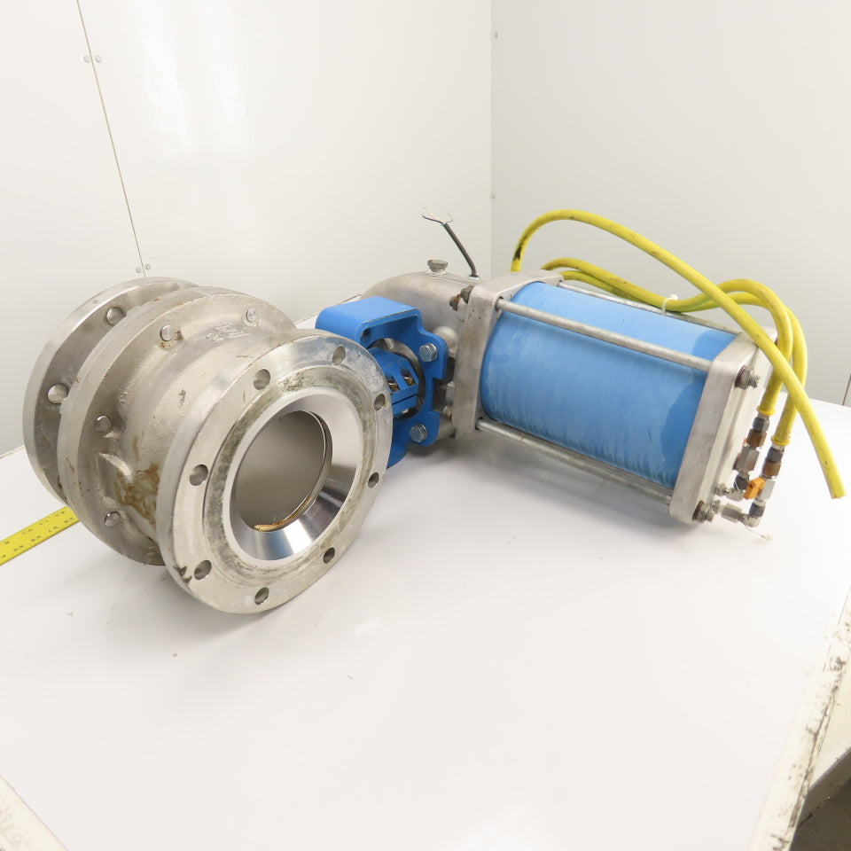 Neles-Jamesbury 7150313600XTZ2 8" 316SS Stainless Pneumatic Flanged Valve 275PSI