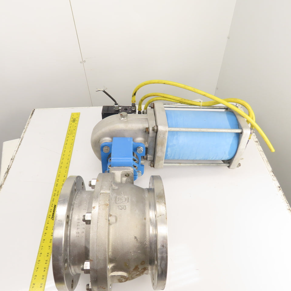 Neles-Jamesbury 7150313600XTZ2 8" 316SS Stainless Pneumatic Flanged Valve 275PSI