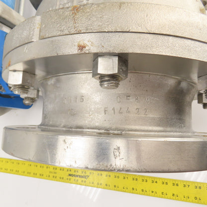 Neles-Jamesbury 7150313600XTZ2 8" 316SS Stainless Pneumatic Flanged Valve 275PSI