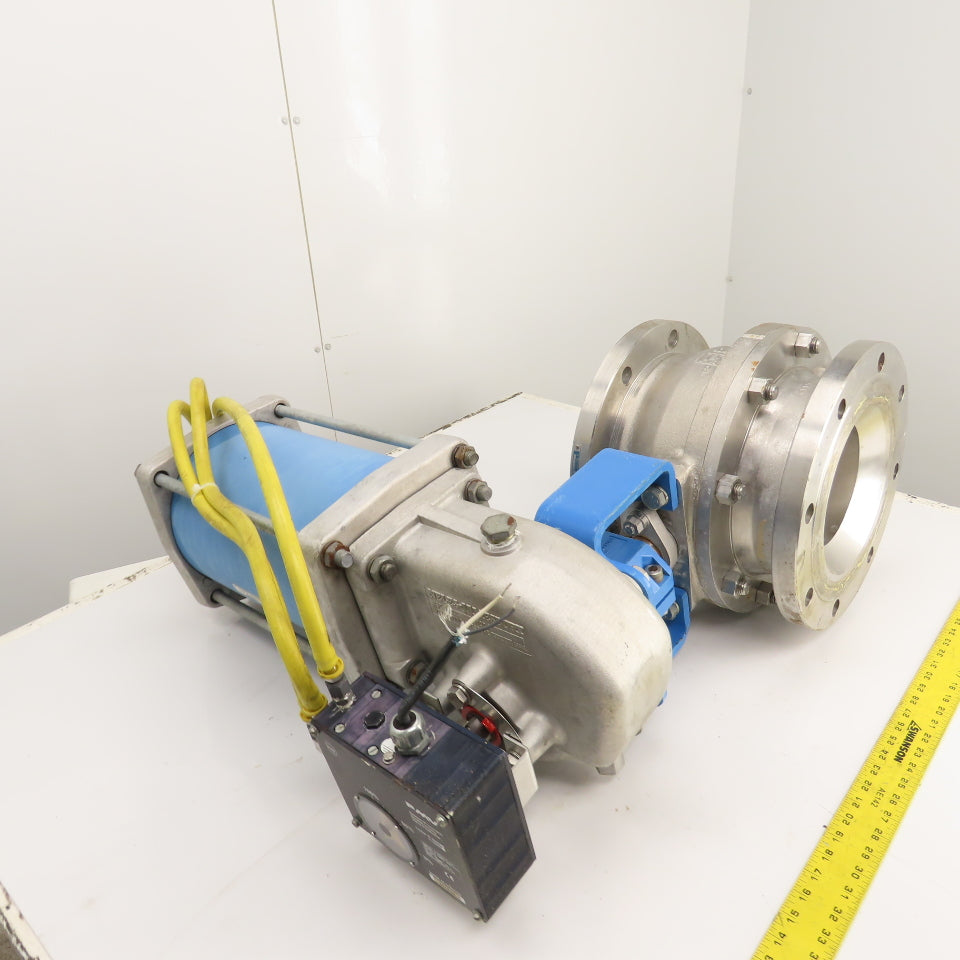 Neles-Jamesbury 7150313600XTZ2 8" 316SS Stainless Pneumatic Flanged Valve 275PSI