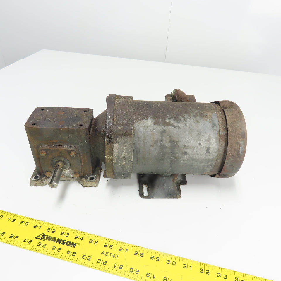 Baldor GF0513AJ 5:1 Ratio Gear Motor 350RPM Out 1/2HP 3PH 230/460V