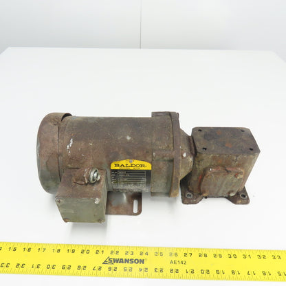Baldor GF0513AJ 5:1 Ratio Gear Motor 350RPM Out 1/2HP 3PH 230/460V