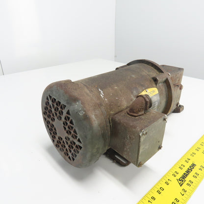 Baldor GF0513AJ 5:1 Ratio Gear Motor 350RPM Out 1/2HP 3PH 230/460V