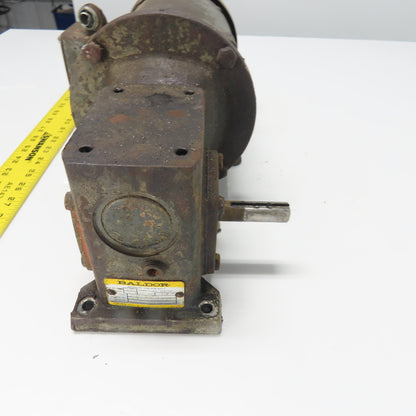 Baldor GF0513AJ 5:1 Ratio Gear Motor 350RPM Out 1/2HP 3PH 230/460V