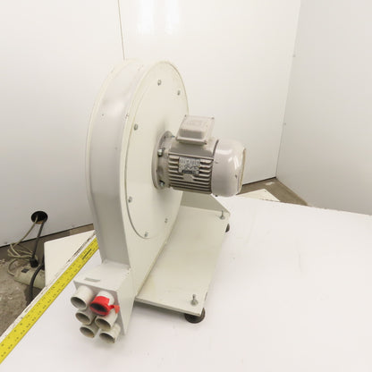 2.2kW 22" Direct Drive High Pressure Radial Blower Fan 5"x2" 460V 3PH Tested