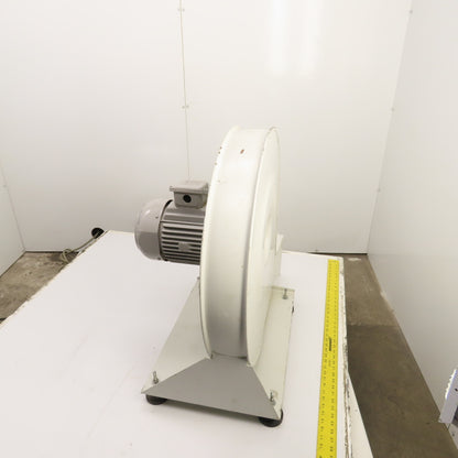 2.2kW 22" Direct Drive High Pressure Radial Blower Fan 5"x2" 460V 3PH Tested