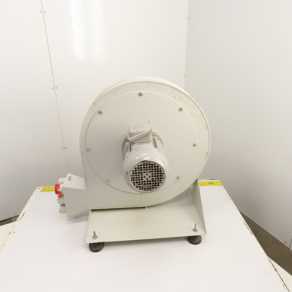 2.2kW 22" Direct Drive High Pressure Radial Blower Fan 5"x2" 460V 3PH Tested