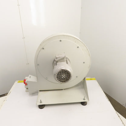 2.2kW 22" Direct Drive High Pressure Radial Blower Fan 5"x2" 460V 3PH Tested