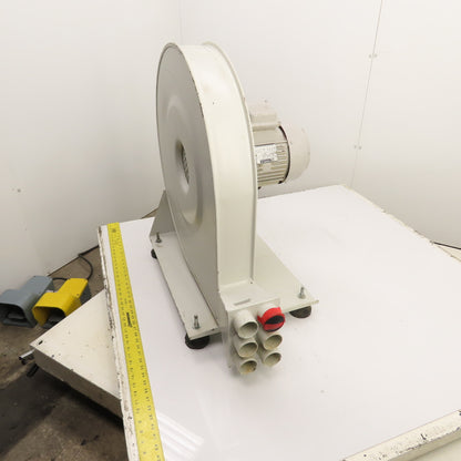 2.2kW 22" Direct Drive High Pressure Radial Blower Fan 5"x2" 460V 3PH Tested