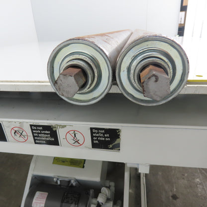 2-1/2" OD x 54" Face 55" BF Gravity Conveyor Steel Rollers 3/4" Hex Lot Of 2