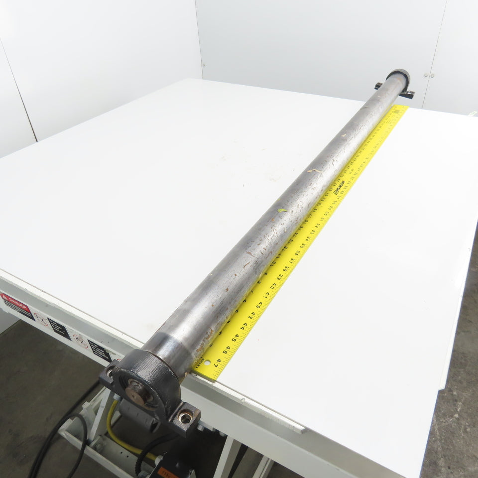 2-3/4" OD x 55" Face Heavy Duty Gravity Conveyor Steel Roller W/ 2 Bearings