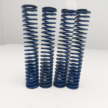 3/4" x 1-1/2" Flat Wire Compression Blue Die Spring 8" OAL Lot Of 4