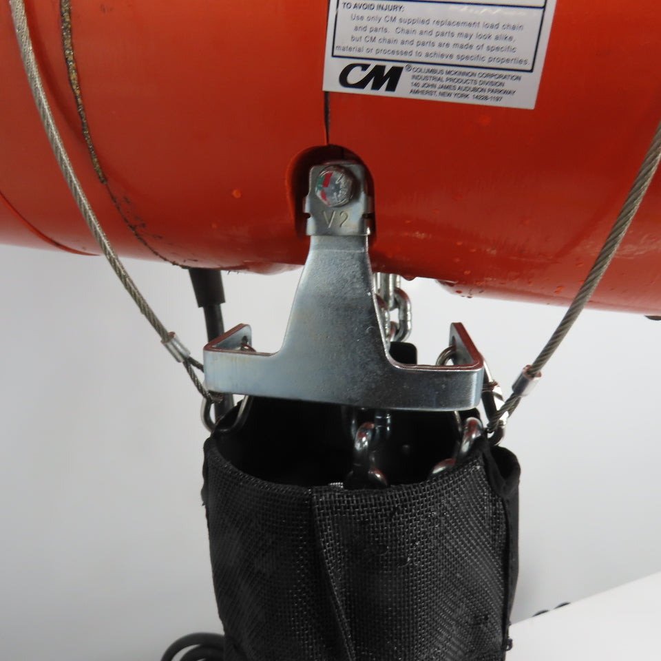 CM Lodestar Model L 1 Ton 2000LB Electric Chain Hoist 16FPM 20'Lift 3Ph 230/480V