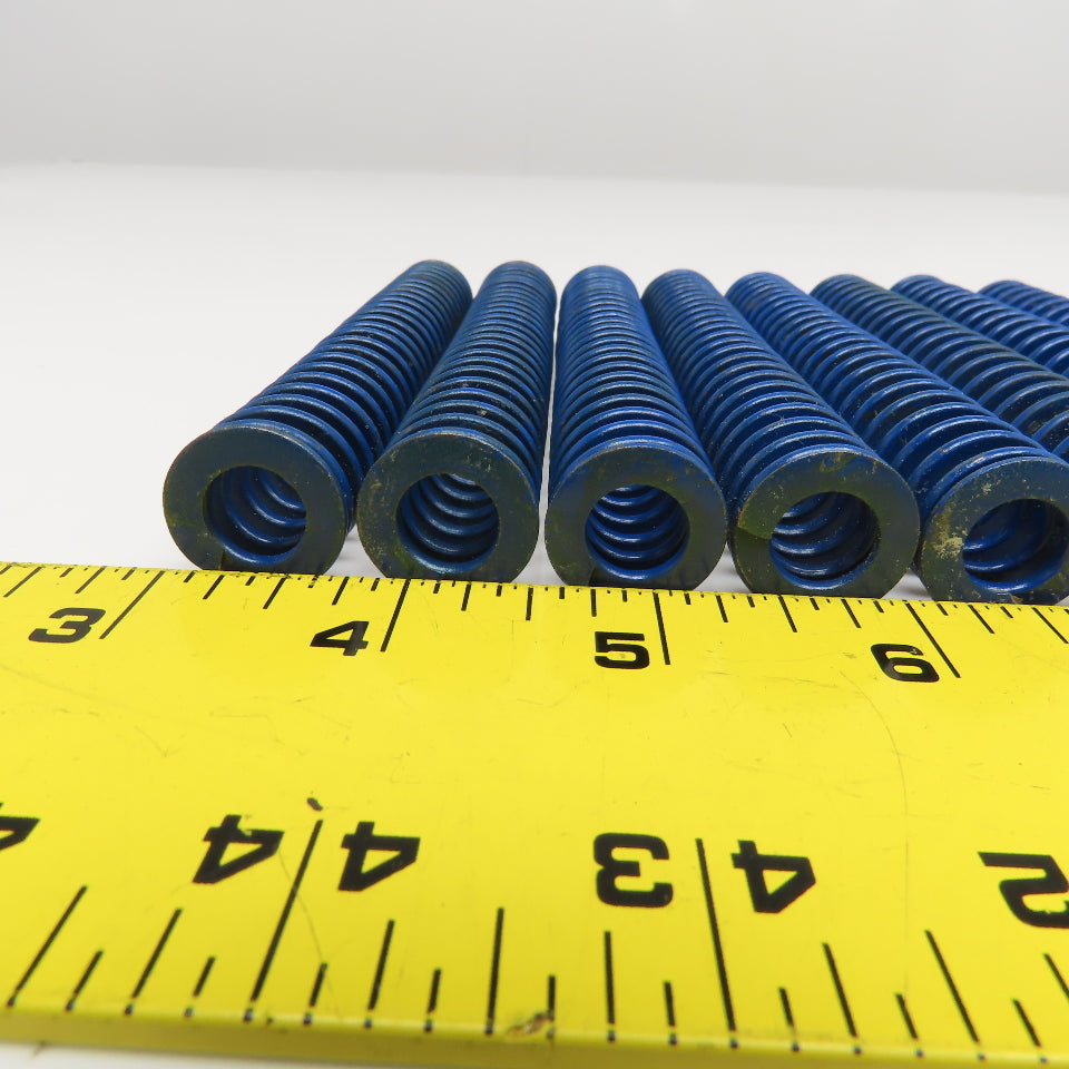 3/8" x 3/4" Flat Wire Compression Blue Die Spring Lot Of 14