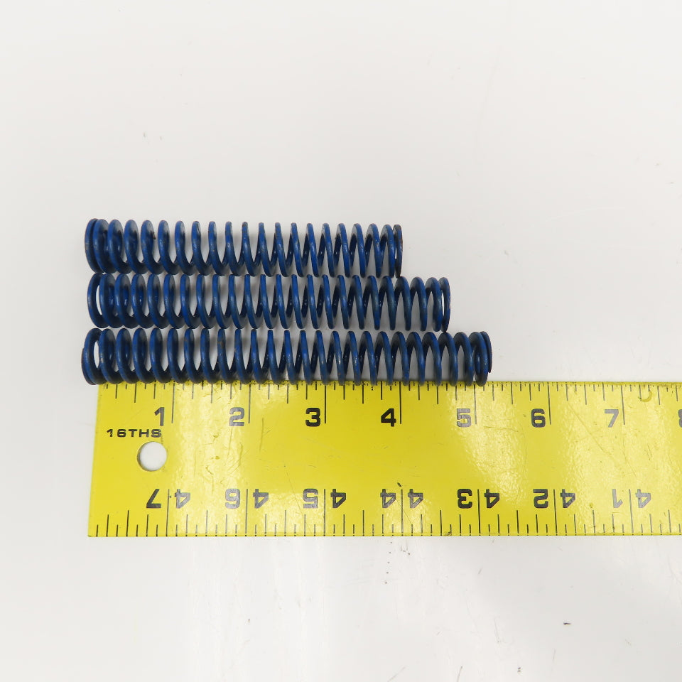 3/8" x 3/4" Flat Wire Compression Blue Die Spring Lot Of 14