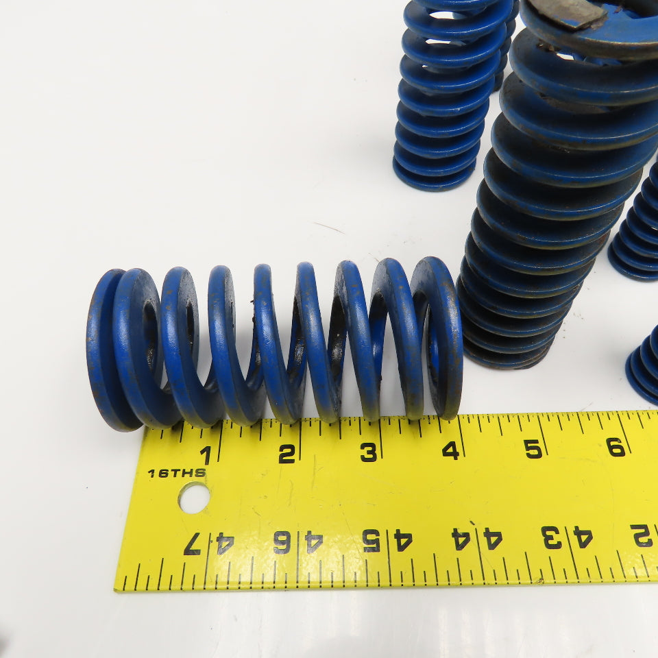 Mixed Lot Flat Wire Compression Blue Die Spring Lot Of 9 Lbs.