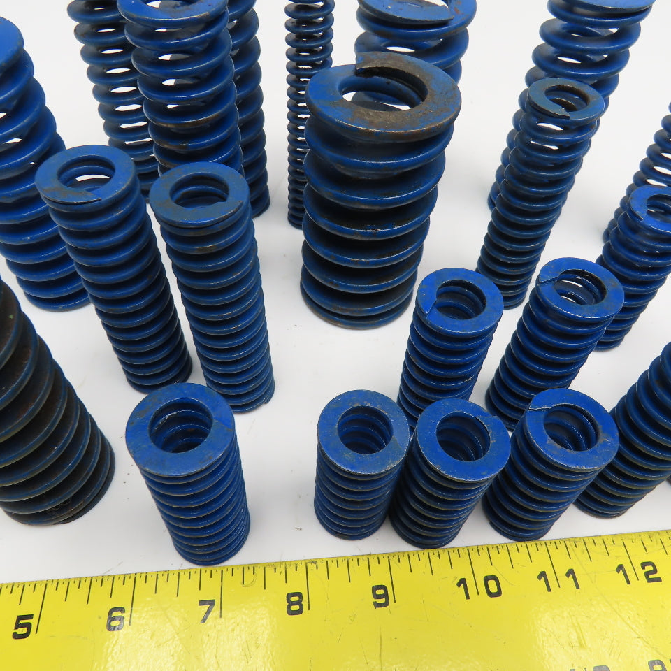 Mixed Lot Flat Wire Compression Blue Die Spring Lot Of 9 Lbs.
