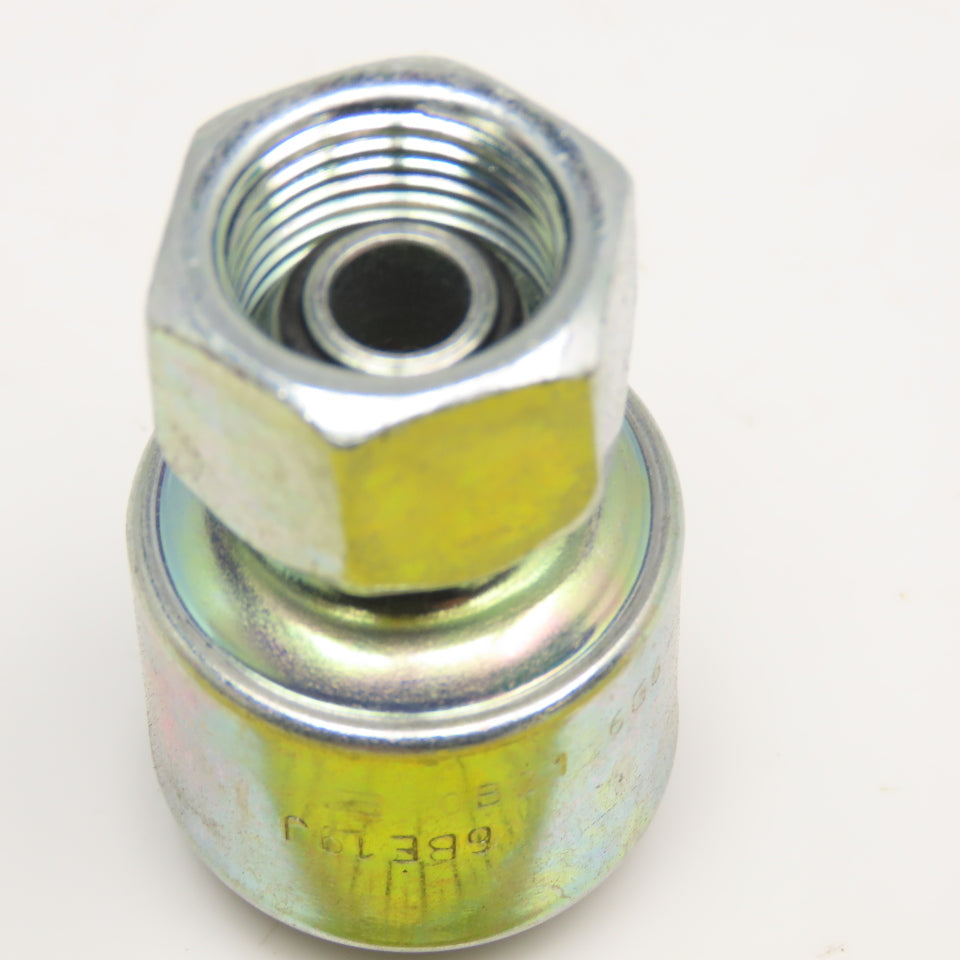 Gates 6G6FBSPORX 3/8" ID Hose x 3/8"-19 FBSP Swivel Crimp Hydraulic Hose Fitting