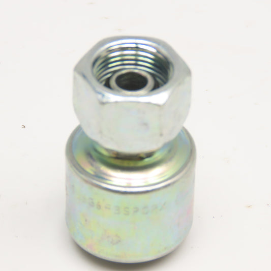Gates 6G6FBSPORX 3/8" ID Hose x 3/8"-19 FBSP Swivel Crimp Hydraulic Hose Fitting