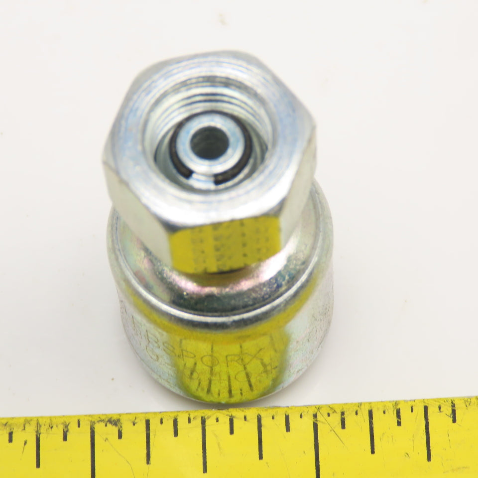 Gates 4G4FBSPORX 1/4" ID Hose x 1/4"-19 FBSP Swivel Crimp Hydraulic Hose Fitting