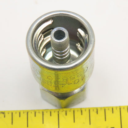 Gates 4G4FBSPORX 1/4" ID Hose x 1/4"-19 FBSP Swivel Crimp Hydraulic Hose Fitting