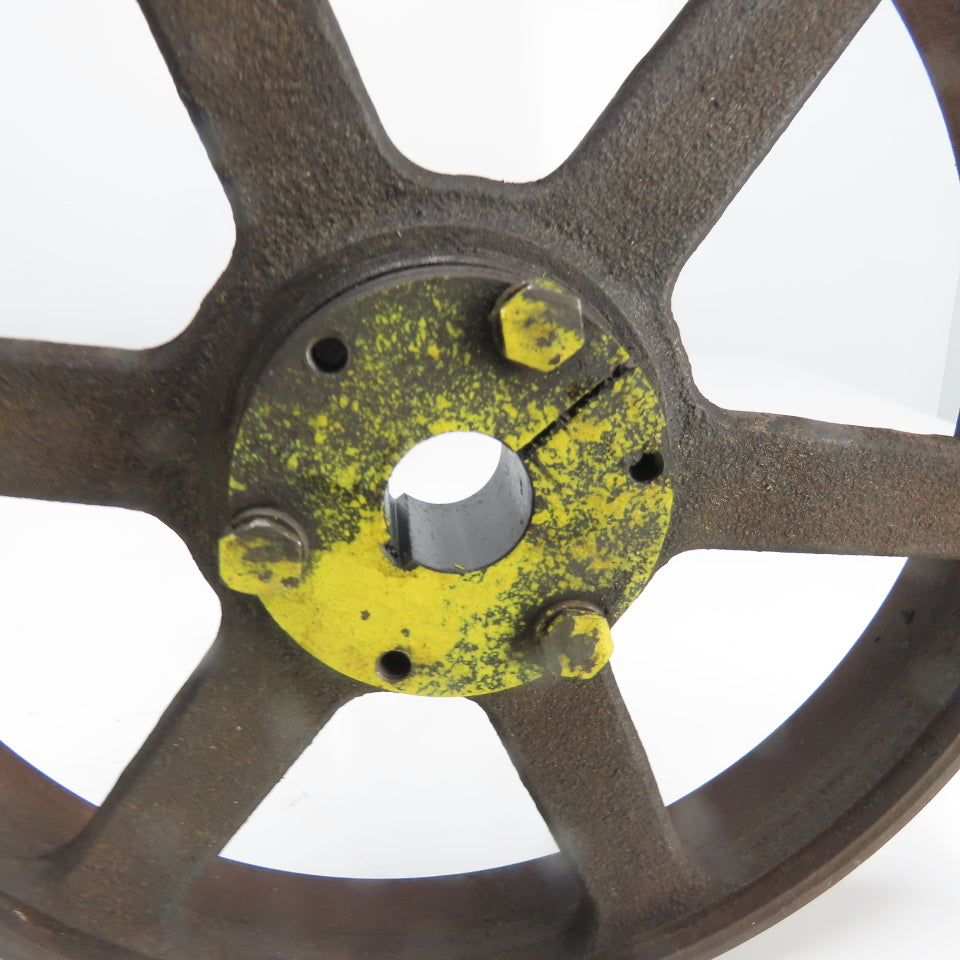 Hub SH 10" x 1-9/16" W Flat Belt Bulley Wheel 2450RPM 7/8" Bore