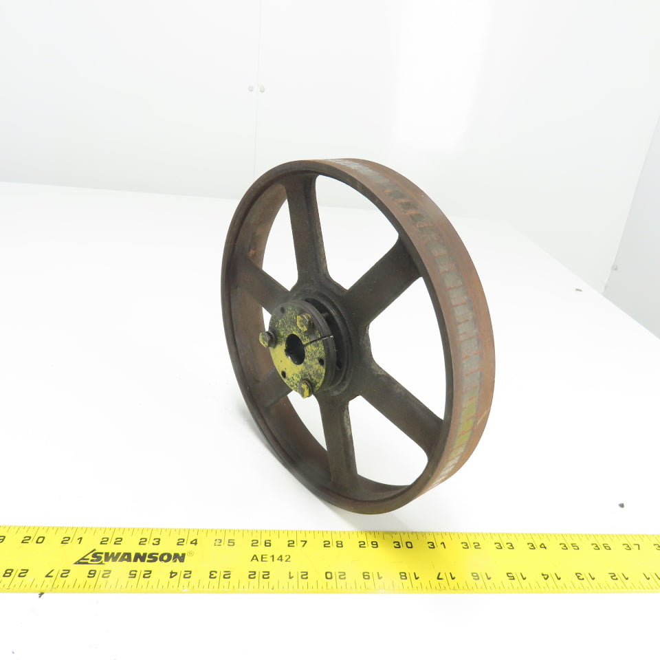 Hub SH 10" x 1-9/16" W Flat Belt Bulley Wheel 2450RPM 7/8" Bore