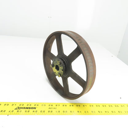 Hub SH 10" x 1-9/16" W Flat Belt Bulley Wheel 2450RPM 7/8" Bore