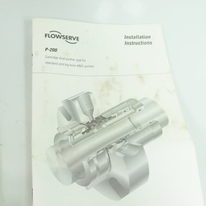 Flowserve 6/ P-200 166850 1.375" Dual Pusher Cartridge Seal For ANSI Pump