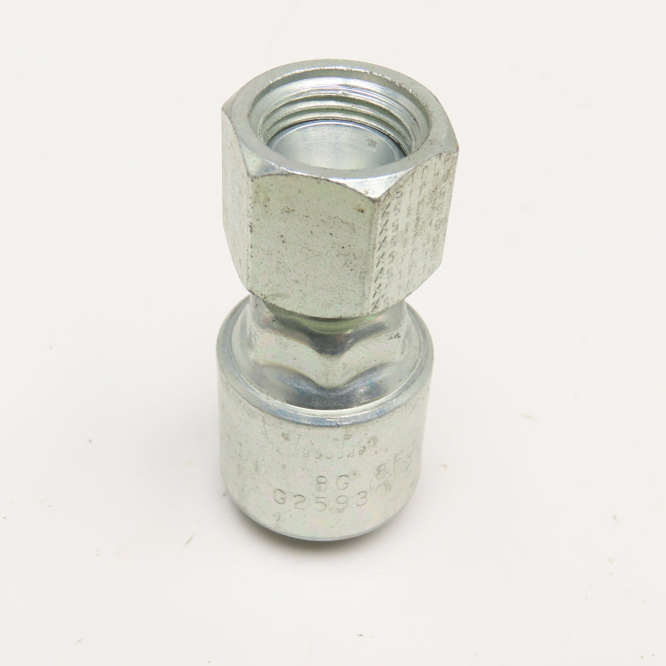 Gates 8G8FJISX 1/2" ID Hose x 1/2-14 FJIS Swivel Crimp Hydraulic Fitting