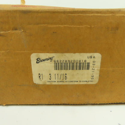Browning R1 3-11/16" Taper lock Split Taper Bushing NEW