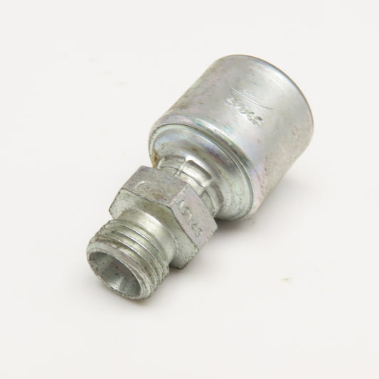 Gates 4G8MDL 1/4" ID Hose x M14x1.5 Male DIN 45° Cone Crimp Hydraulic Fitting