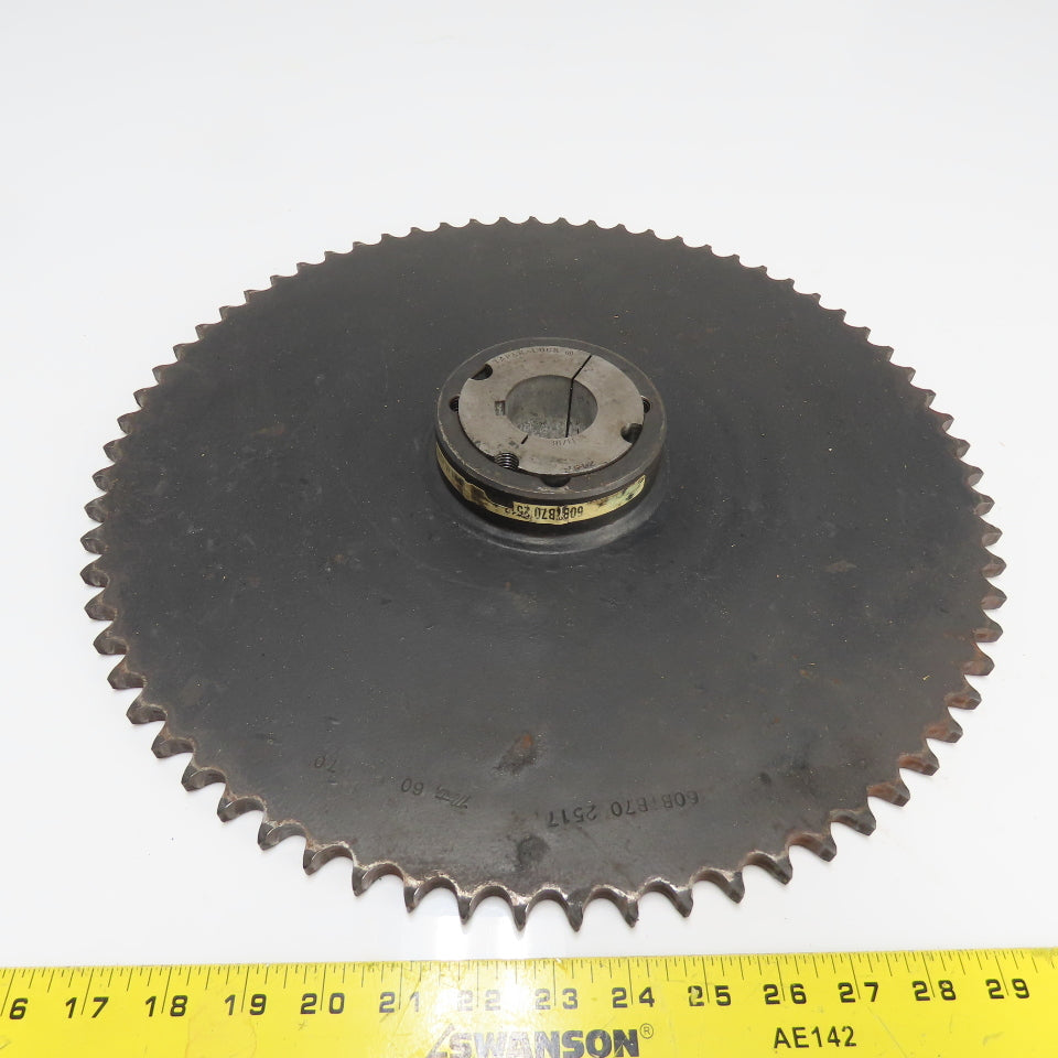 Martin 60BTB70 2517 Single Row Roller Chain Sprocket 70-Tooth 1-11/16" Bore