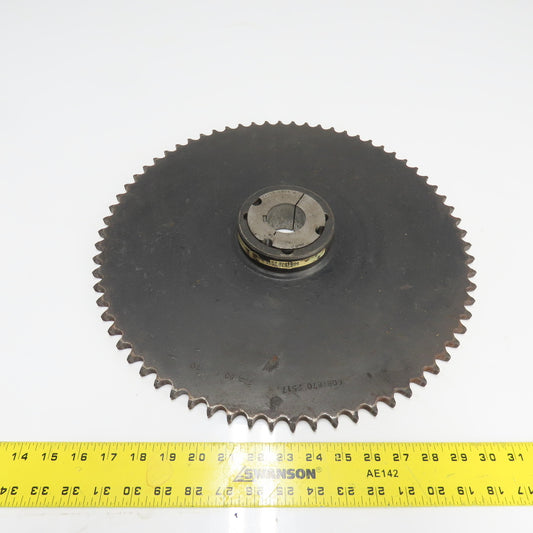 Martin 60BTB70 2517 Single Row Roller Chain Sprocket 70-Tooth 1-11/16" Bore
