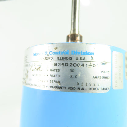 Pacific Scientific 4VM62-020-4 Analog Tachometer 30V 0.89 OHMS