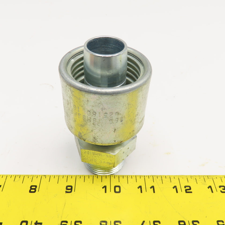 Gates 16G16MBSPP 1" ID Hose x 1"-11 MBSPP Crimp Hydraulic Fitting