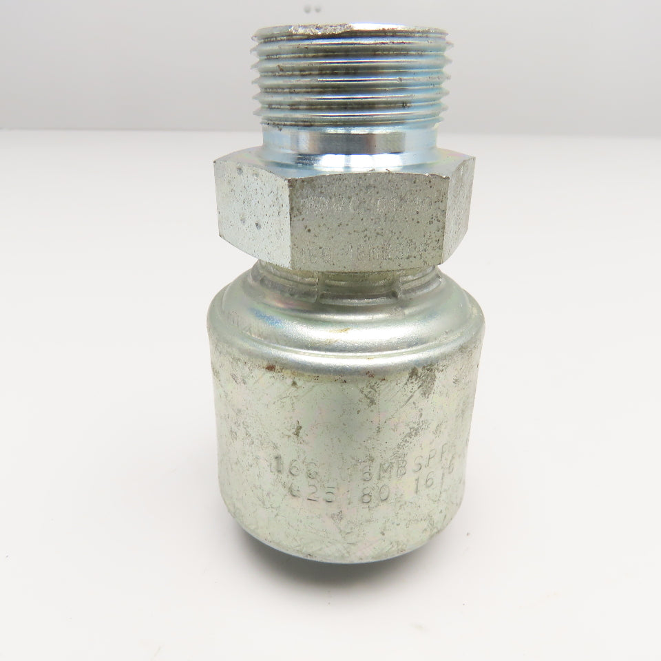 Gates 16G16MBSPP 1" ID Hose x 1"-11 MBSPP Crimp Hydraulic Fitting