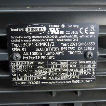 Schmalz SGBL-DG-690-400-11.2-SO 15HP 11kW Two Stage Vacuum Blower 230/460V 3PH