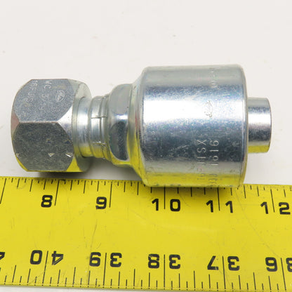 Gates 16G16FJISX 1" ID Hose x 1"-11 FJIS Crimp Hydraulic Fitting