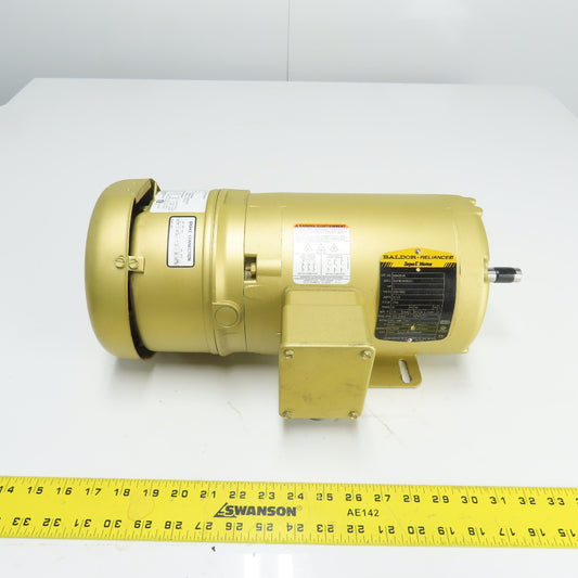 Baldor EBM3546 1HP AC Electric Motor 3Ph 230/460V 56 Frame W/ Brake Tested