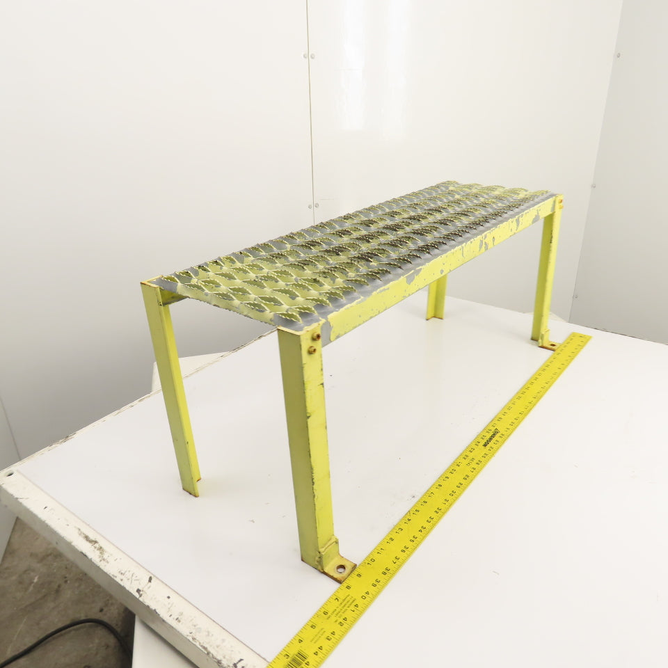 36" x 12" 1 Step Custom Industrial Machine Ladder Platform Top 15-1/2" High