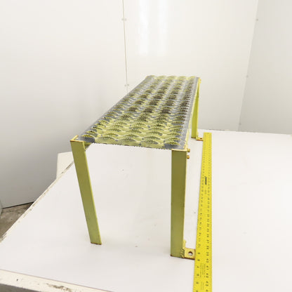 36" x 12" 1 Step Custom Industrial Machine Ladder Platform Top 15-1/2" High