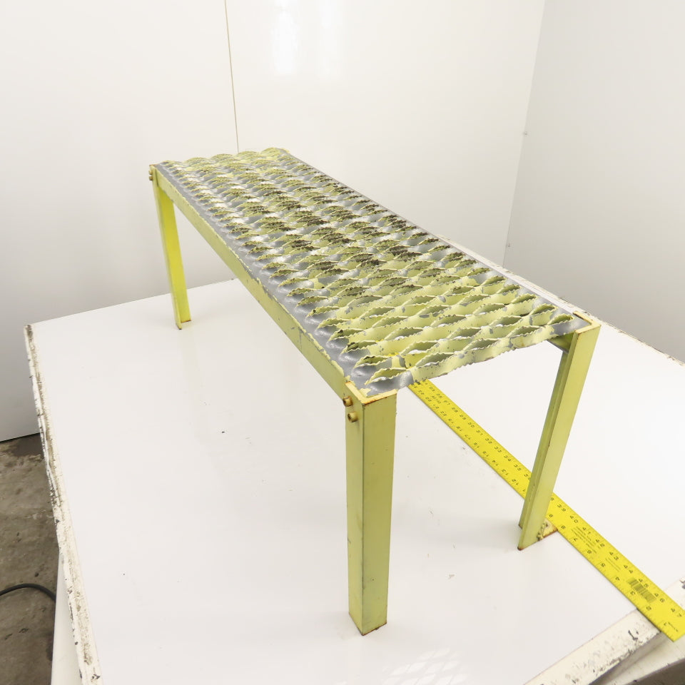 36" x 12" 1 Step Custom Industrial Machine Ladder Platform Top 15-1/2" High