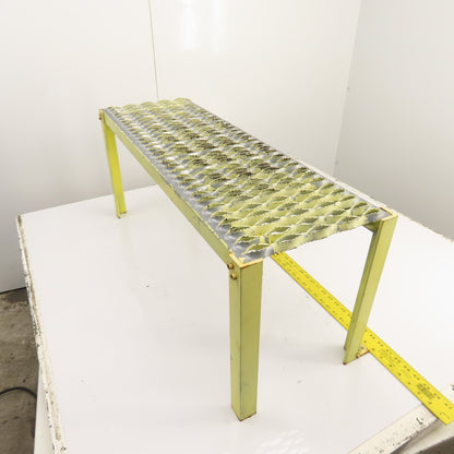 36" x 12" 1 Step Custom Industrial Machine Ladder Platform Top 15-1/2" High