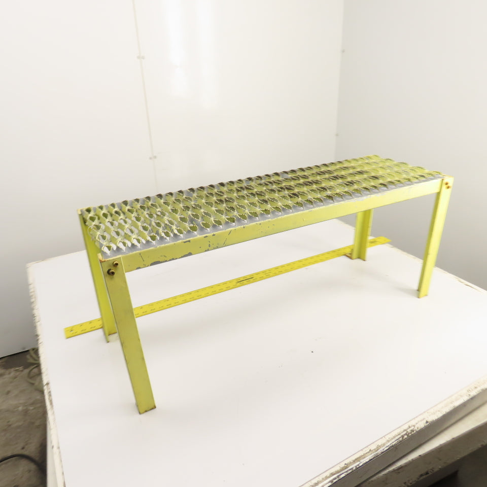 36" x 12" 1 Step Custom Industrial Machine Ladder Platform Top 15-1/2" High