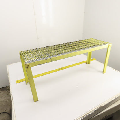 36" x 12" 1 Step Custom Industrial Machine Ladder Platform Top 15-1/2" High
